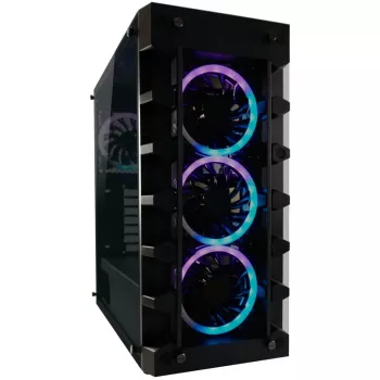 LC Power Gaming 709B Solar_System_X - korpusas - ATX - be maitinimo šaltinio - juodas - USB/Garsas (LC-709B-ON)