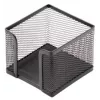 Užrašų popieriaus dėžutė Forpus, 9,5x9,5 cm, juoda, perforuotas metalas 1005-008
