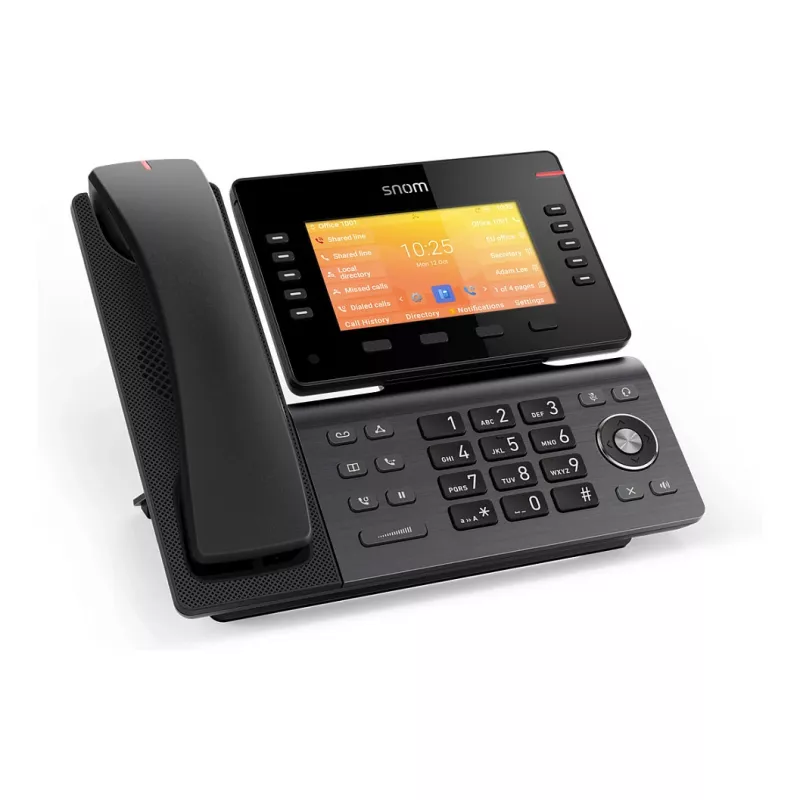 IP telefonas Snom D892M, juodas, stalas/siena, Linux, TFT 12,7 cm (5 colių)
