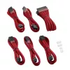CableMod ModMesh maitinimo laidų ilginimo rinkinys CM-PCAB-BKIT-NKR-3PC-R (juoda/raudona)