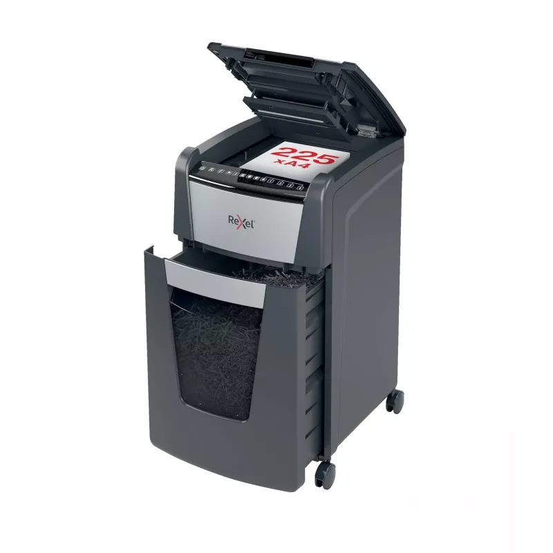 Rexel Optimum AutoFeed+ 225X automatinis skersinis popieriaus smulkintuvas P4