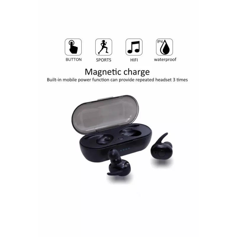 Belaidės ausinės V.Silencer Ture Wireless Earbuds juodos/raudonos
