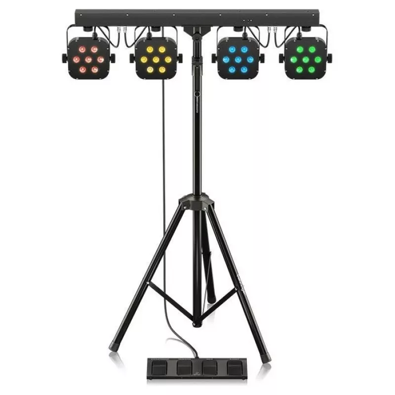 Behringer STAGE TRI LED BUNDLE ST1 rinkinys 4xLEDPAR su valdikliu ir stovu