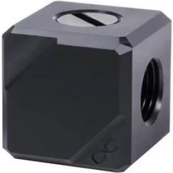 Alphacool Eiszapfen jungčių terminalas 4 krypčių G1/4 vidinis sriegis - juodas acetalas (17557)