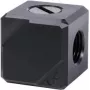 Alphacool Eiszapfen jungčių terminalas 4 krypčių G1/4 vidinis sriegis - juodas acetalas (17557)