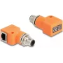 DeLOCK 60627 lyties keitiklis M12 į RJ45, oranžinis