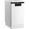 BEKO BDFS26120WQ Laisvai pastatoma indaplovė, energijos klasė E, plotis 45 cm, 6 programų, inverterinis variklis, trečias stalčius, balta