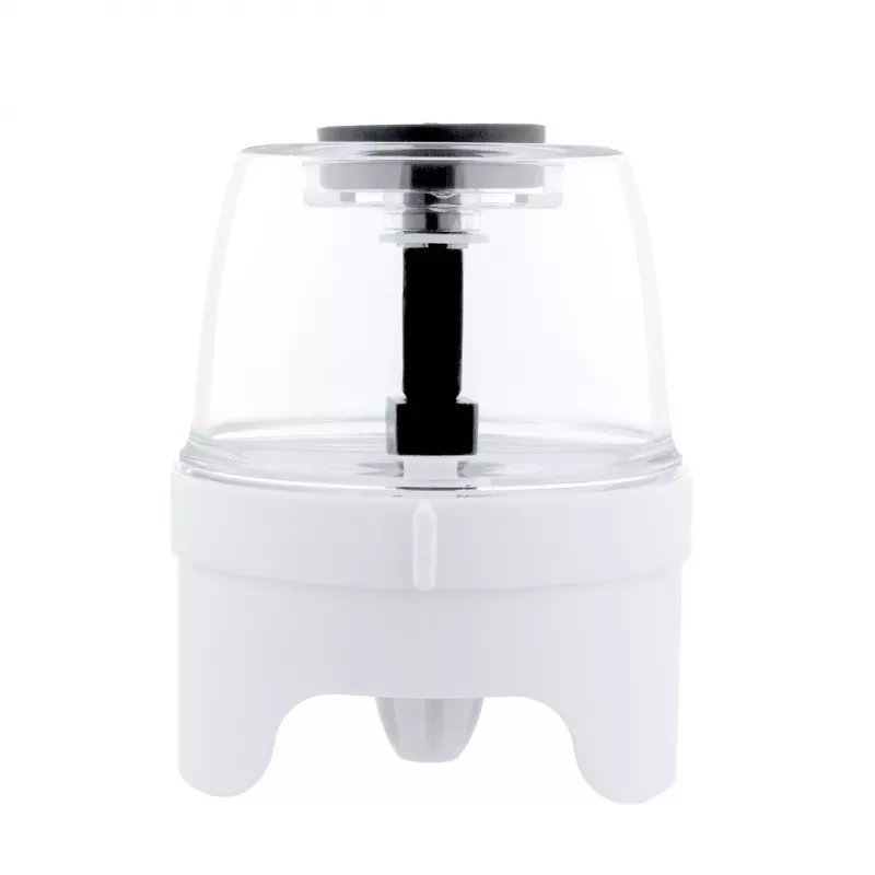 Elektrinis druskos ir pipirų malūnėlių rinkinys Adler AD 4449W Steel White, keraminiai girnapusiai, 150 ml, įkraunamas per USB-C