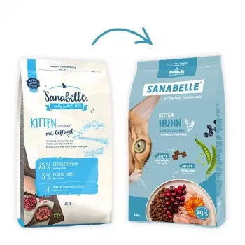 Sausas kačių ėdalas Bosch Sanabelle Life Kitten vištiena ir spanguolės 8 kg