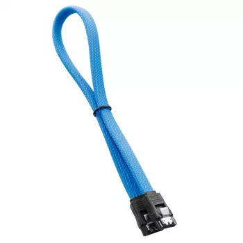 CableMod ModMesh SATA kabelis - Serial ATA 150/300/600 - SATA (mot.) į SATA (mot.) - 60 cm - Šviesiai mėlyna (CM-CAB-SATA-N60KLB-R)