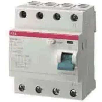 ABB STOTZ-KONTAKT Apsauginis išjungiklis 4p, F tipas, 63A, 30mA F204F-63/0 (2CSF204325R1630)