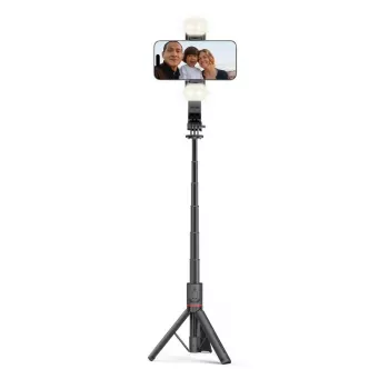 Tech-Protect L05S Selfie lazdelė su stovu, LED lempa ir nuotolinio valdymo pulteliu