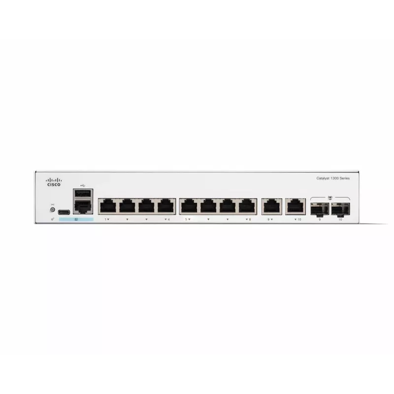 Valdomas tinklo jungiklis Cisco Catalyst 1300-8T-E-2G 8 prievadų GE L2