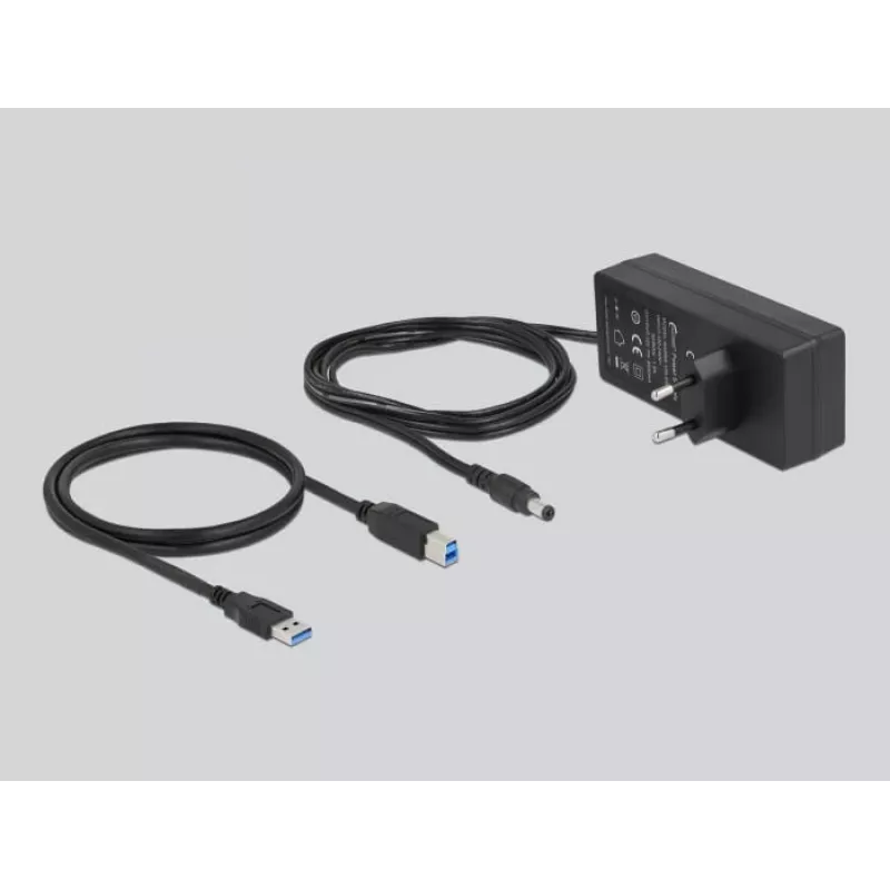 Delock DELOCK-63669 USB 3.2 skirstytuvas 7 prievadų, pilkas aliuminis