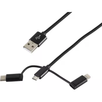 USB laidas ShiverPeaks BS14-50068 1m USB A Micro-USB B juodas