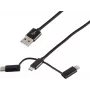 USB laidas ShiverPeaks BS14-50068 1m USB A Micro-USB B juodas