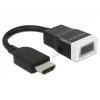 Delock 65587 HDMI-A kištukas į VGA (D-Sub 15) lizdą adapteris su garsu, juodas/baltas