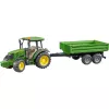 BRUDER John Deere 5115 M traktorius su verčiamu priekabu