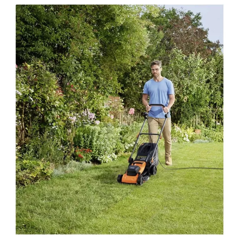 Veleninė vejapjovė 1400W BEMWP340 BLACK+DECKER