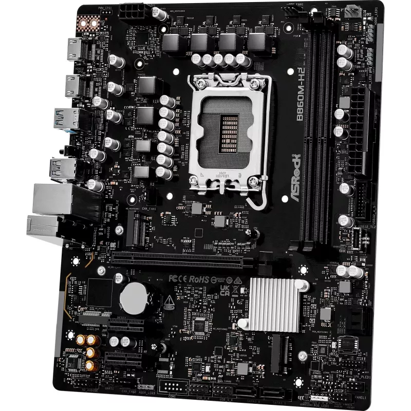 ASRock B860M-H2 DDR5 LGA1851 Micro-ATX pagrindinė plokštė