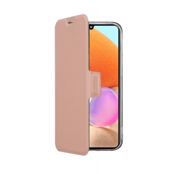Apsauginis stikliukas SCREENOR, skirtas Samsung Galaxy A25 5G – Rožinis, atsparus įbrėžimams, itin skaidrus