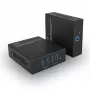 Lindy 100m USB 3.2 Gen 1 Cat.6A HDBaseT prailgintuvas, siųstuvas ir imtuvas, 100 m, Cat6a, juoda, metalinis