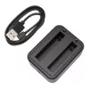Puluz USB dviejų baterijų kroviklis PU818, skirtas Insta360 X3