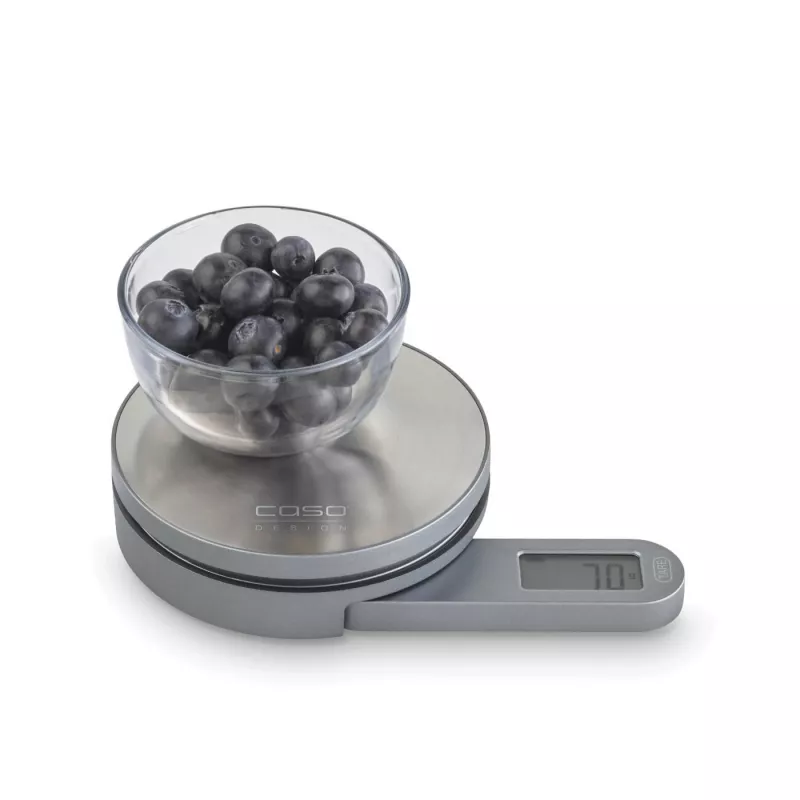 Caso EcoMate virtuvinės svarstyklės, nerūdijantis plienas, 5 kg, 1 g