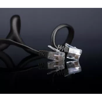 Tinklo kabelis ShiverPeaks SP713-SLS juodas 3 m Cat6 U/UTP