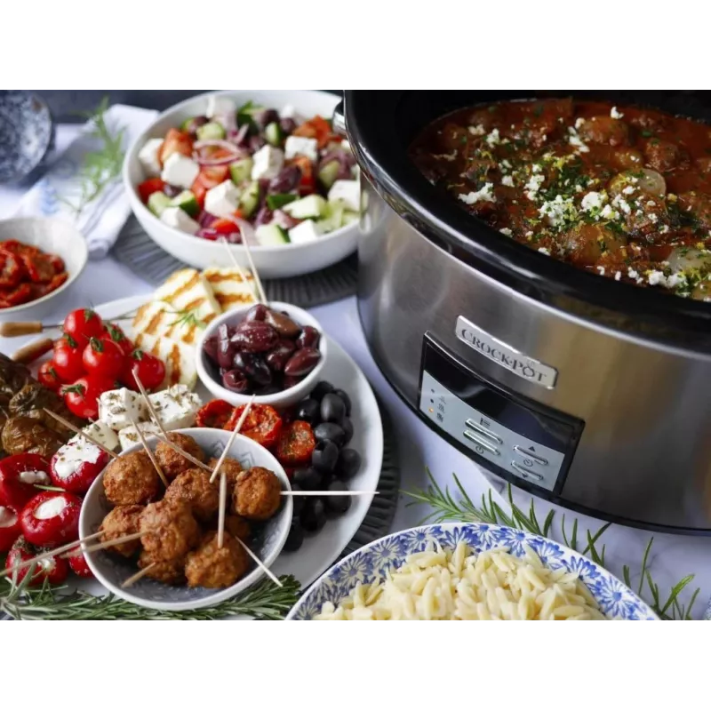 Lėtas virimo puodas Crock-Pot CSC063X 7,5 L, 320 W, nerūdijančio plieno korpusas, keraminis išimamas dubuo