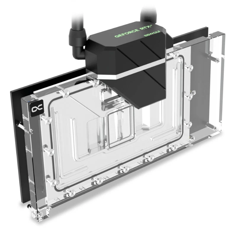 Vandens blokas Alphacool 14488 Akrilinis Žalvarinis Nailoninis Juodas Skaidrus