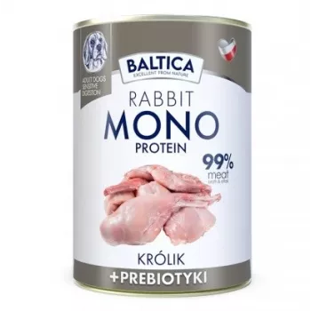 BALTICA Nutraceutic Monoprotein Triušiena su prebiotikais - šlapias šunų ėdalas - 400g
