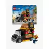 LEGO City Burger Van Maistas Iš Furgono Žaislas 5+ Metų Berniukams Ir Mergaitėms Transporto Priemonės Statybos Rinkinys Su Pardavėjo Minifigūra Ir Aksesuarais
