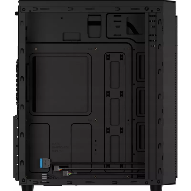 NATEC Aracanta Midi Tower Black – kompiuterio korpusas