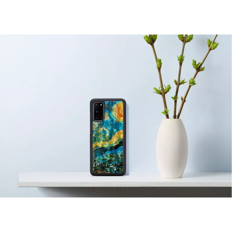 Apsauginis dėklas iKins Samsung Galaxy S20 — juodas žvaigždėto dangaus dizainas
