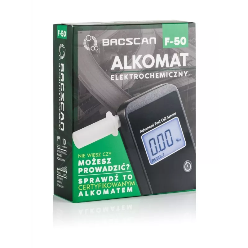 BACscan F-50 alkotesteris 0 - 4% juodas