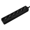 Prailginimo laidas LogiLink LPS238B 1,5 m 6 lizdų juodas