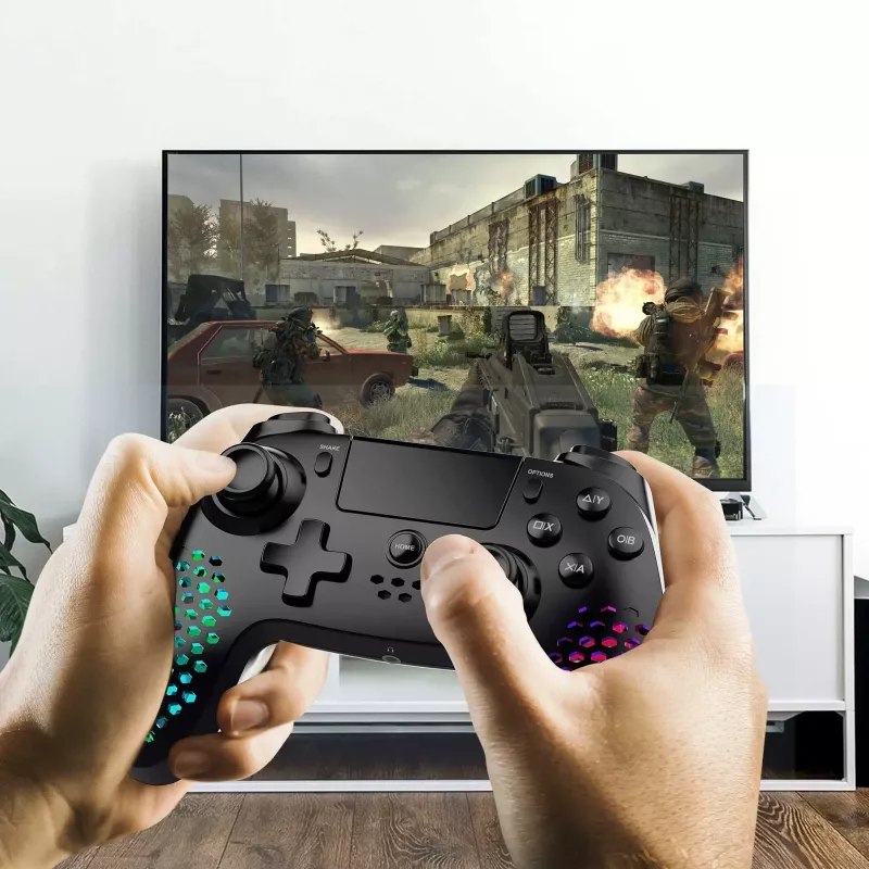 Žaidimų pultas Subsonic SA5654 Hexalight juodas Bluetooth USB PC PlayStation 4 3