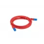 LANBERG PATCHCORD S/FTP CAT.6A 0,5M RAUDONAS LSZH