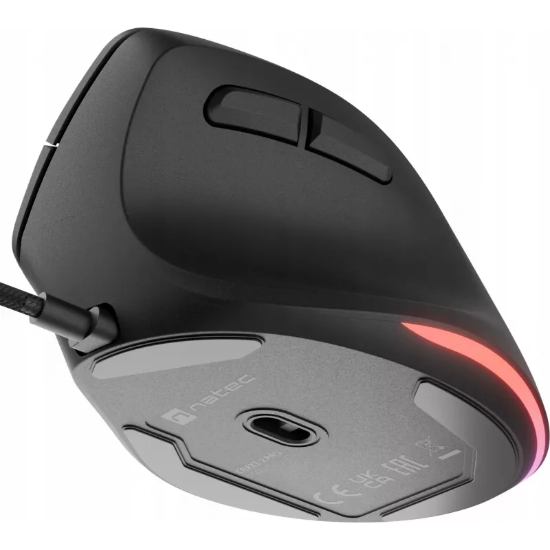 NATEC Crake 2 Pro pelė dešinei rankai, USB-A, optinė, 12800 DPI