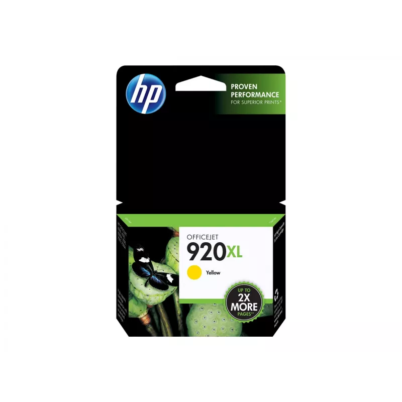 HP 920XL didelės talpos geltona originali rašalo kasetė, geltona, 1 vnt., 700 puslapių
