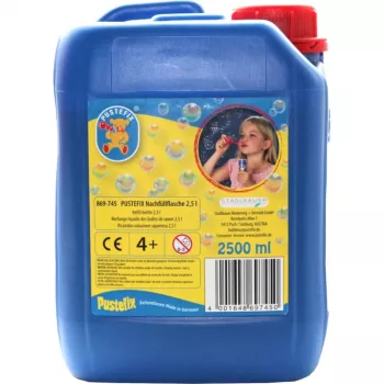 Papildymo butelis 2,5 litro, muilo burbulai