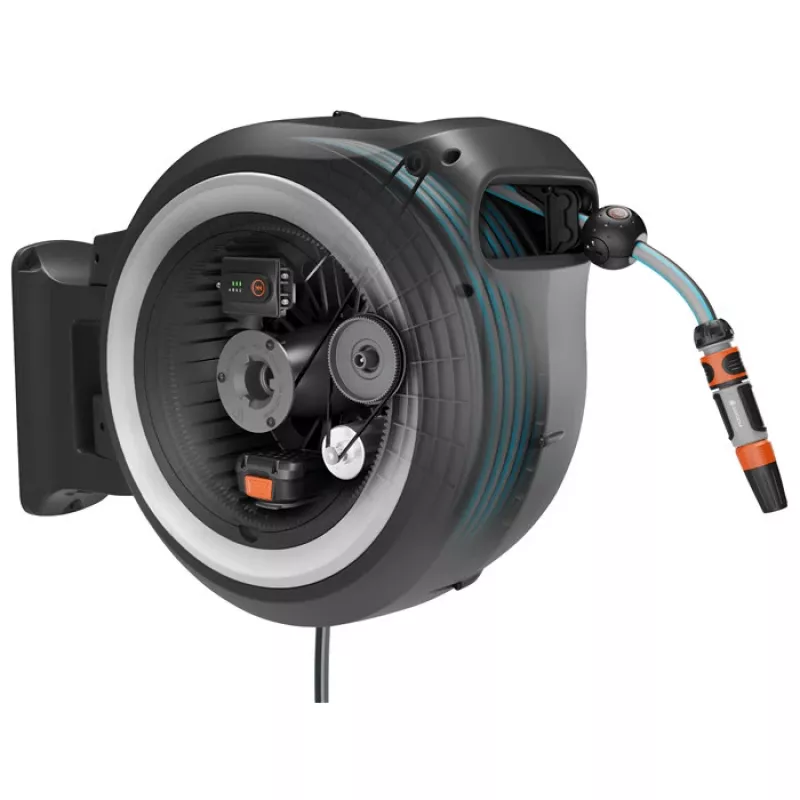 Gardena PowerRoll XL 18V belaidė sieninė žarnos dėžė, 35 m, be akumuliatoriaus