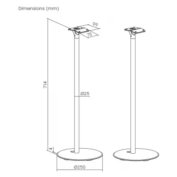 Grindiniai stovai Sonos® ERA 300, Maclean, MC-995