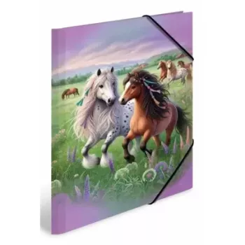 HERMA A3 kartoninis vokas su tampriu užsegimu Horse World