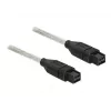 FireWire kabelis DeLOCK FireWire B/B 1,0 m pilkas