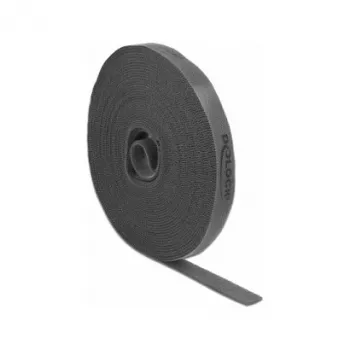 Tvirtinimo lipni juosta DeLOCK Velcro juosta ritinyje L 10 m x W 15 mm pilka
