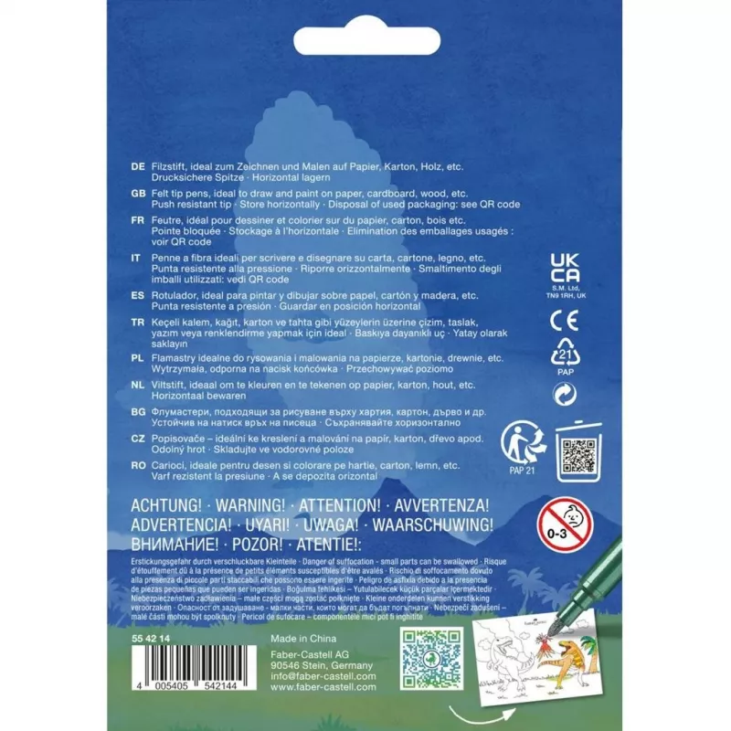 Feltpenai Faber-Castell 554214 Įvairiaspalviai 13 vnt.