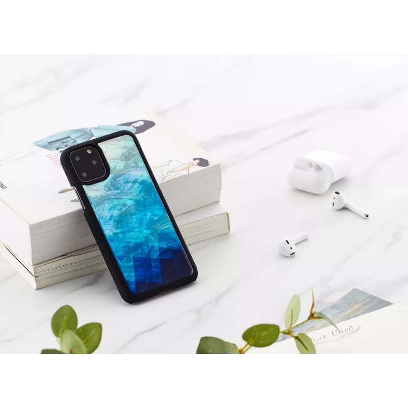 Apsauginis dėklas išmaniesiems telefonams iKins, skirtas iPhone 11 Pro – mėlynas ežeras ir juoda spalvų kombinacija