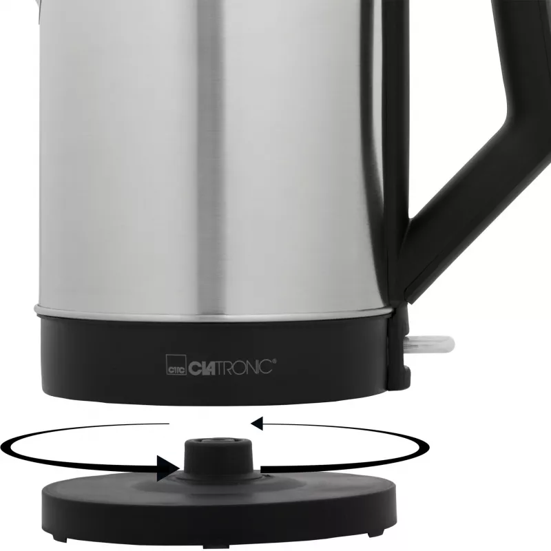 Elektrinis virdulys Clatronic 1.5 L 2200 W Juodas Nerūdijantis plienas